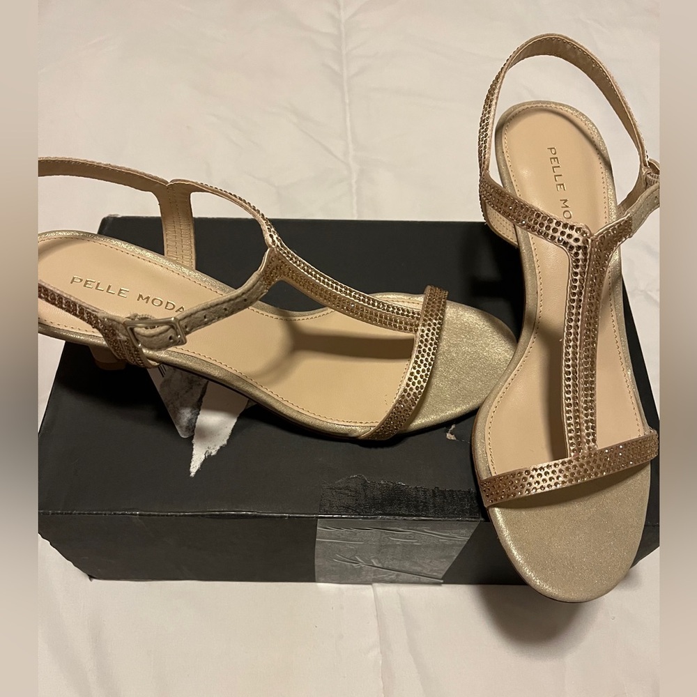 Pella Moda. T strap sandals. Norstrom. Brand new.